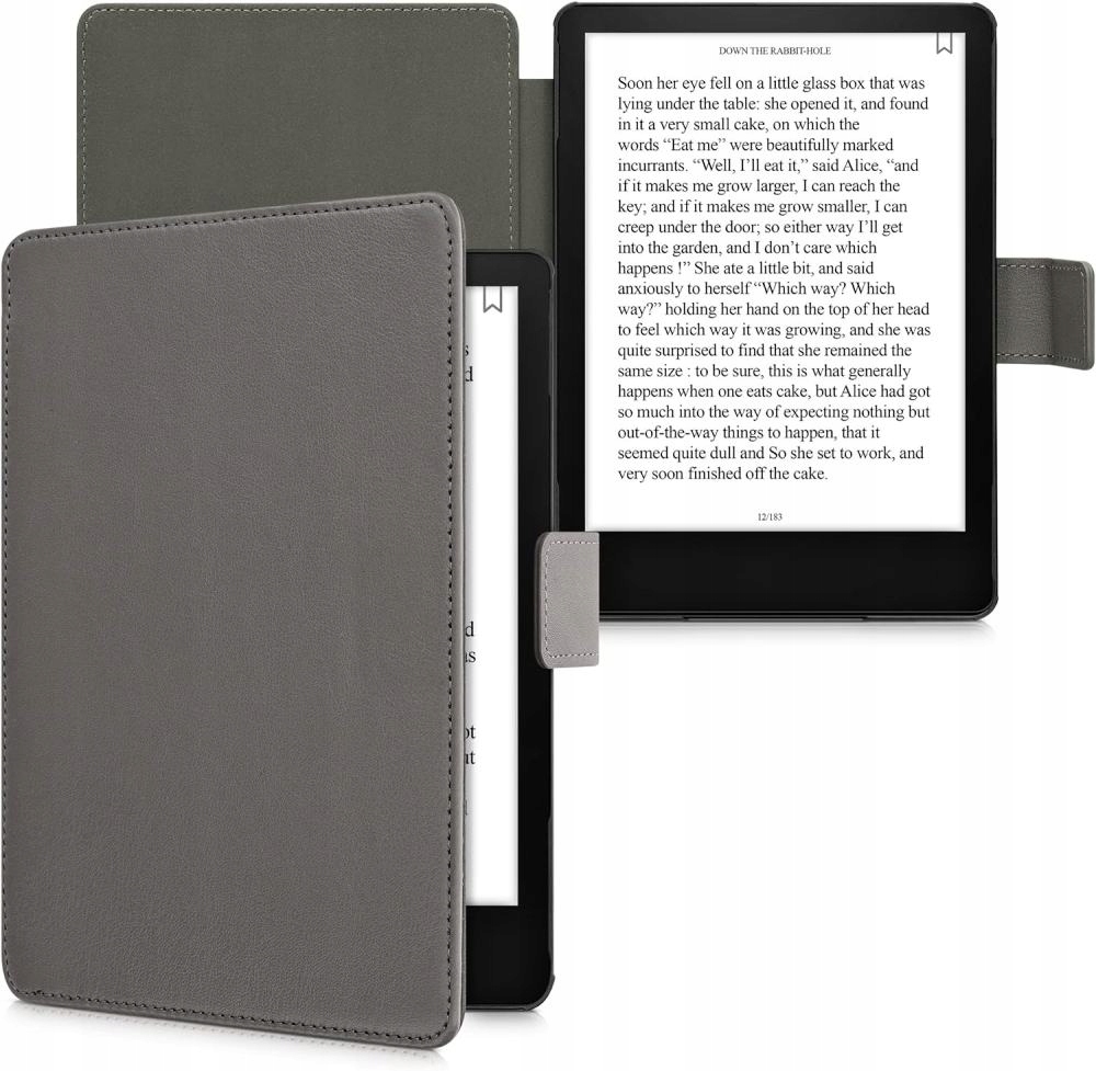 Kw Mobile Real Leather KA5626619, Kindle Paperwhite 5 (2021) šedá kůže