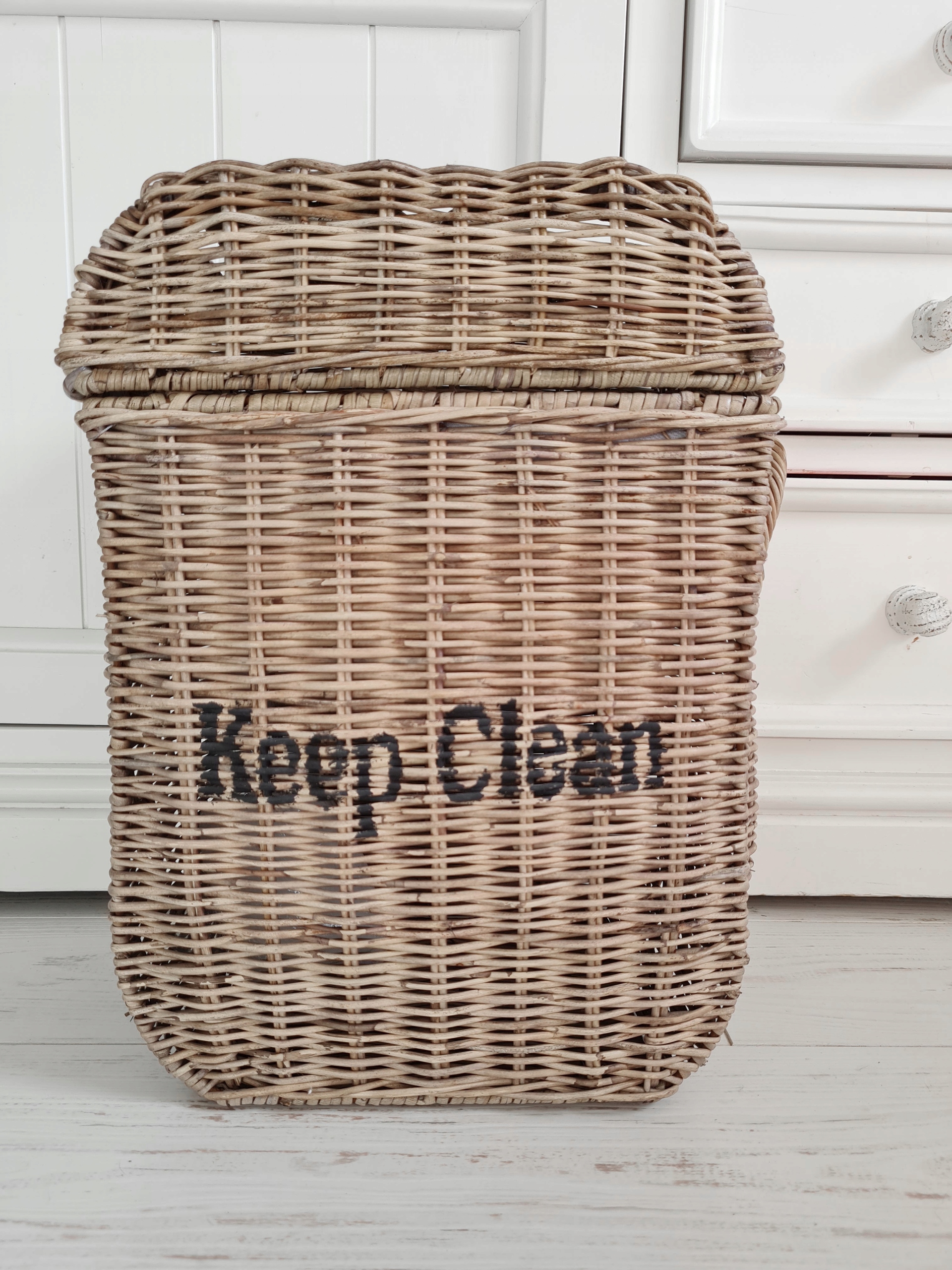 Ratanový kôš Hampton Kontajner na odpadky Ratanový odpad