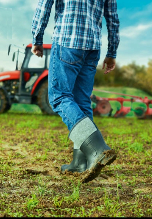 Buty Filcowe WODOODPORNE Kalosze GUMOWE OCIEPLANE Marka Demar