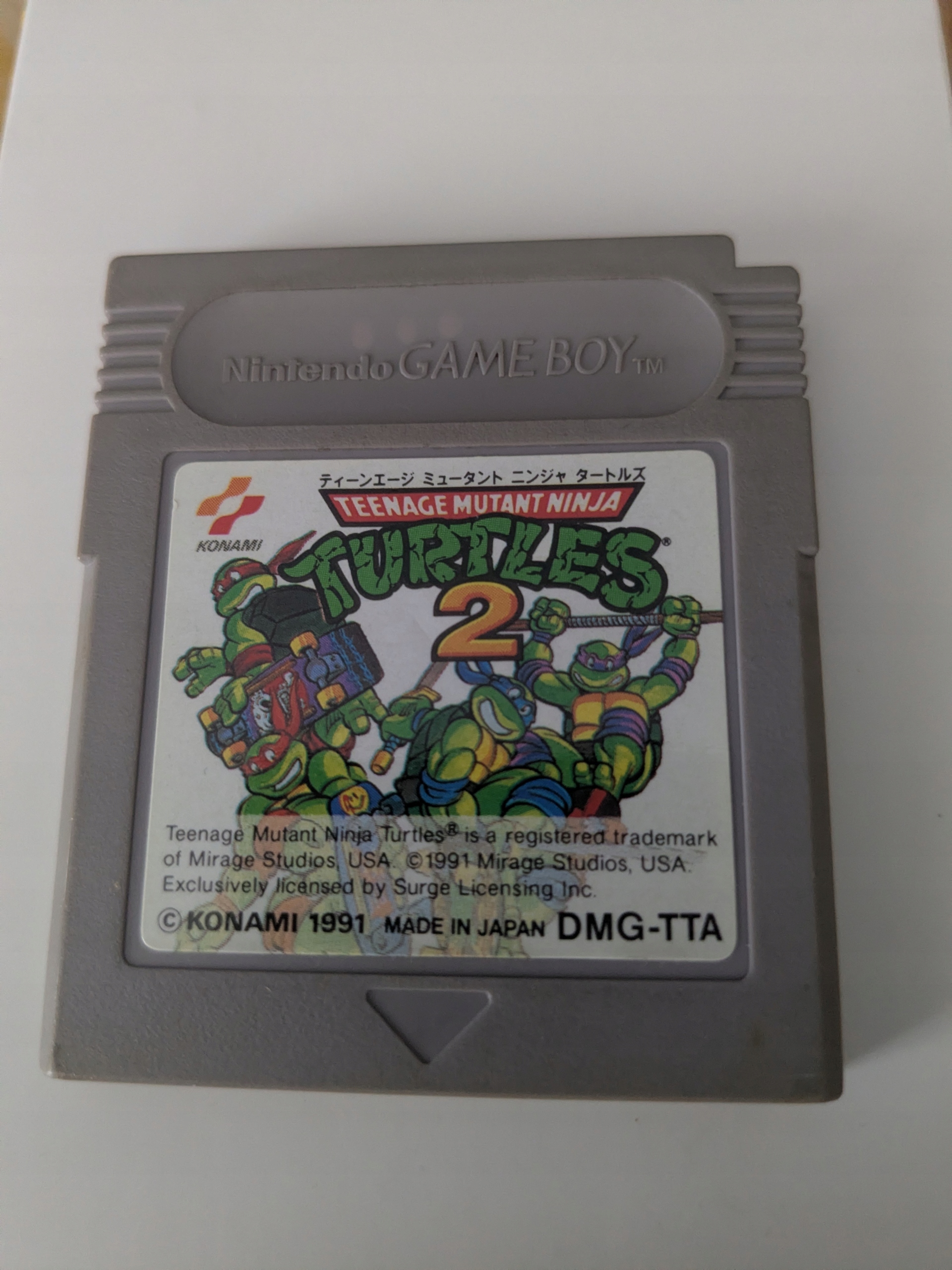 TEENAGE MUTANT NINJA TURTLES 2 Nintendo Game Boy Classic pudełkowa