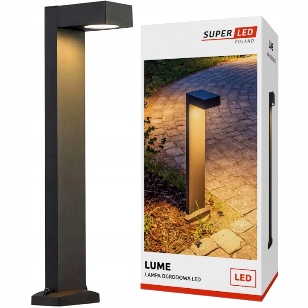 Lampa ogrodowa stojąca Led 11W Słupek ogrodowy 75 cm Premium