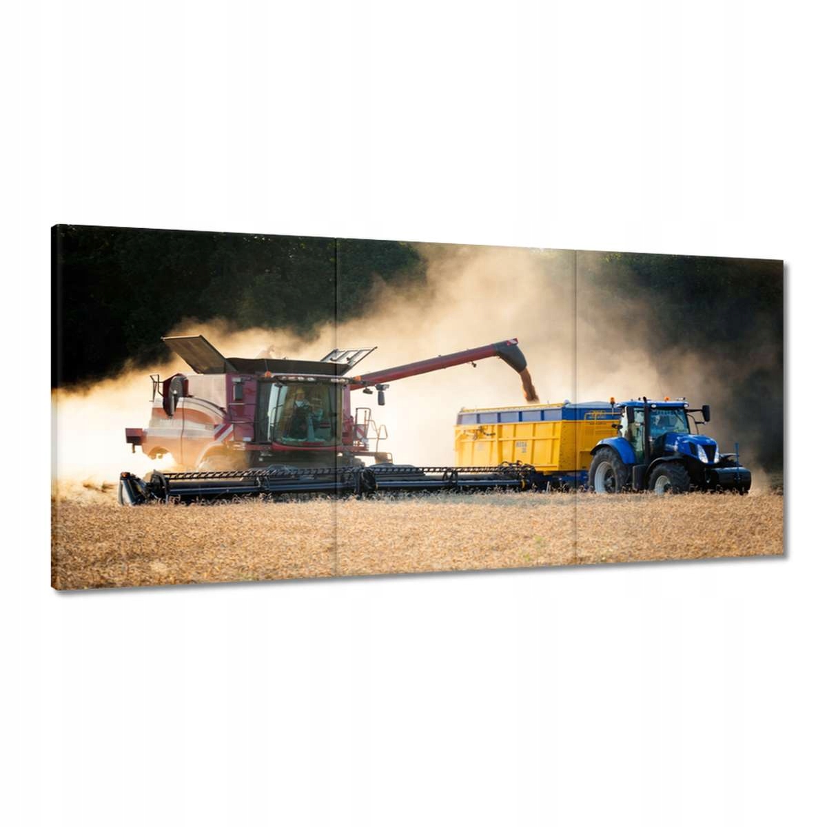 Obrazy 210x100 Žatva Kombajn Traktor