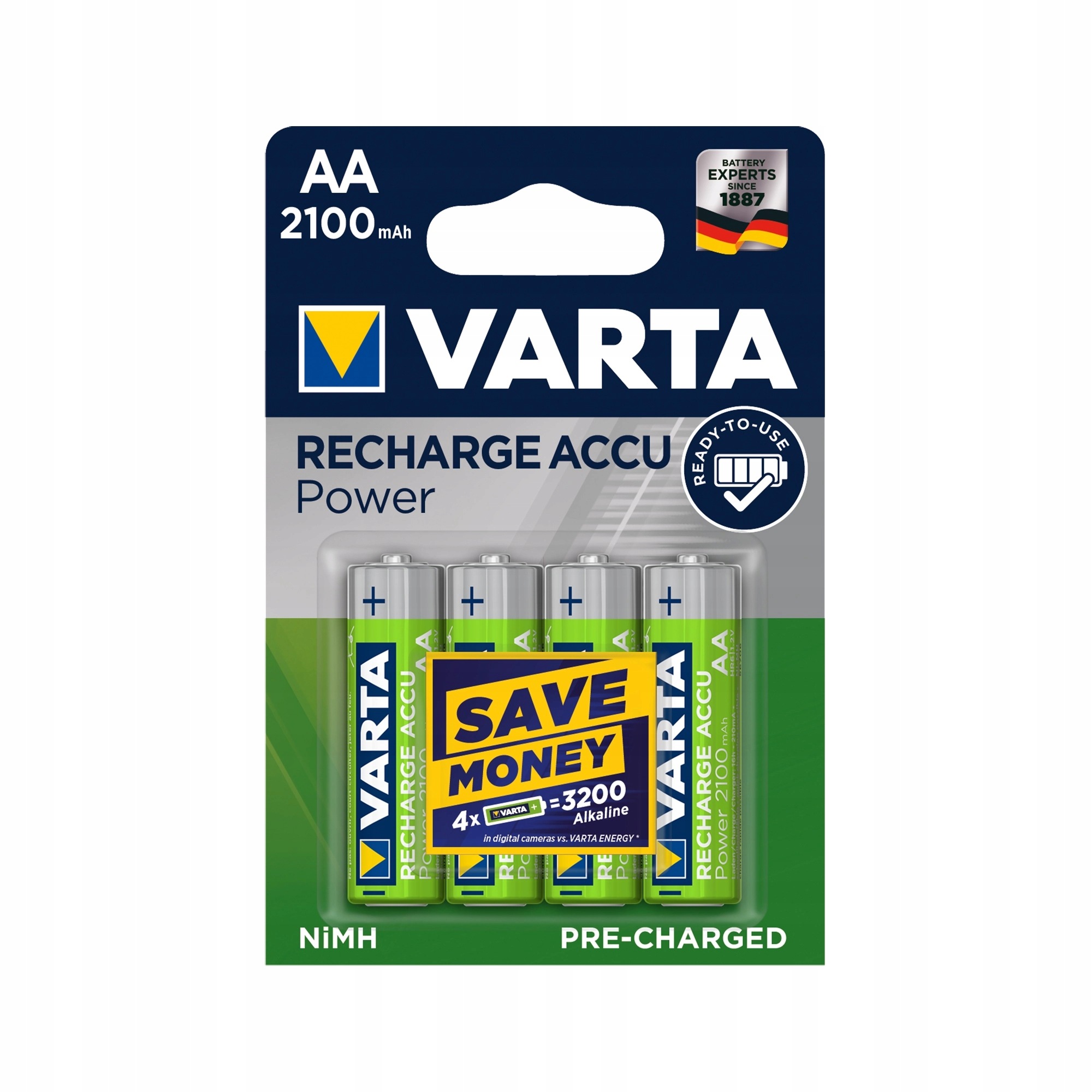 Akumulator Varta Aa 2100mAh 4szt. bl. Varta