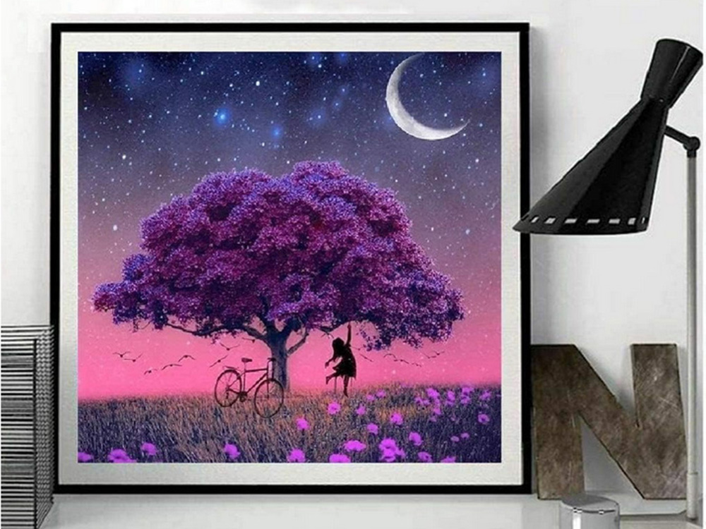 HAFT DIAMENTOWY MALOWANIE DIAMENTAMI DRZEWO 3D Głębokość produktu 30 cm