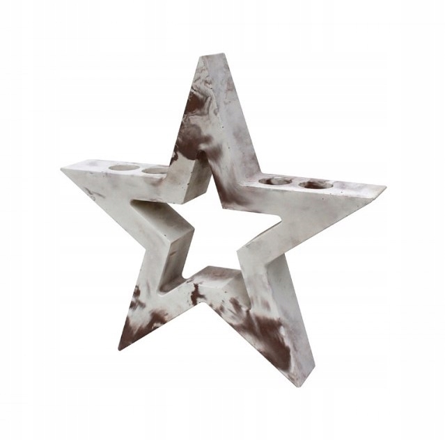 ŚWIECZNIK GWIAZDA ŚWIĘTA - beton architektoniczny