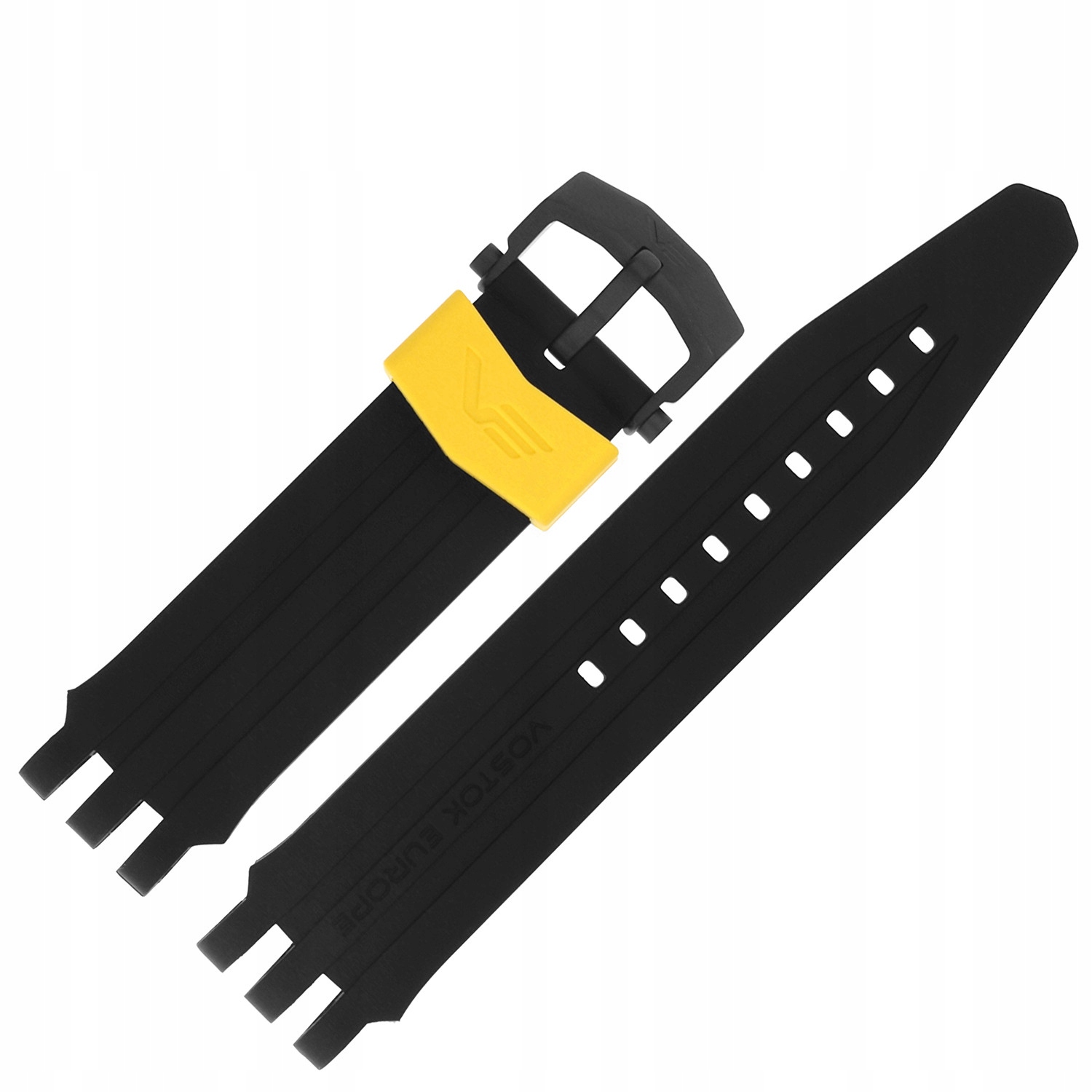 Pásek Energia 3 Silikon (H704/H705) černý žlutý, sklo černé