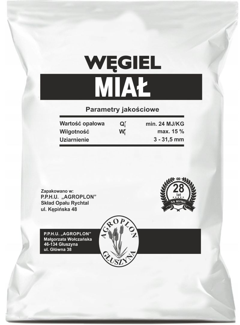 węgiel miał workowany 25 kg