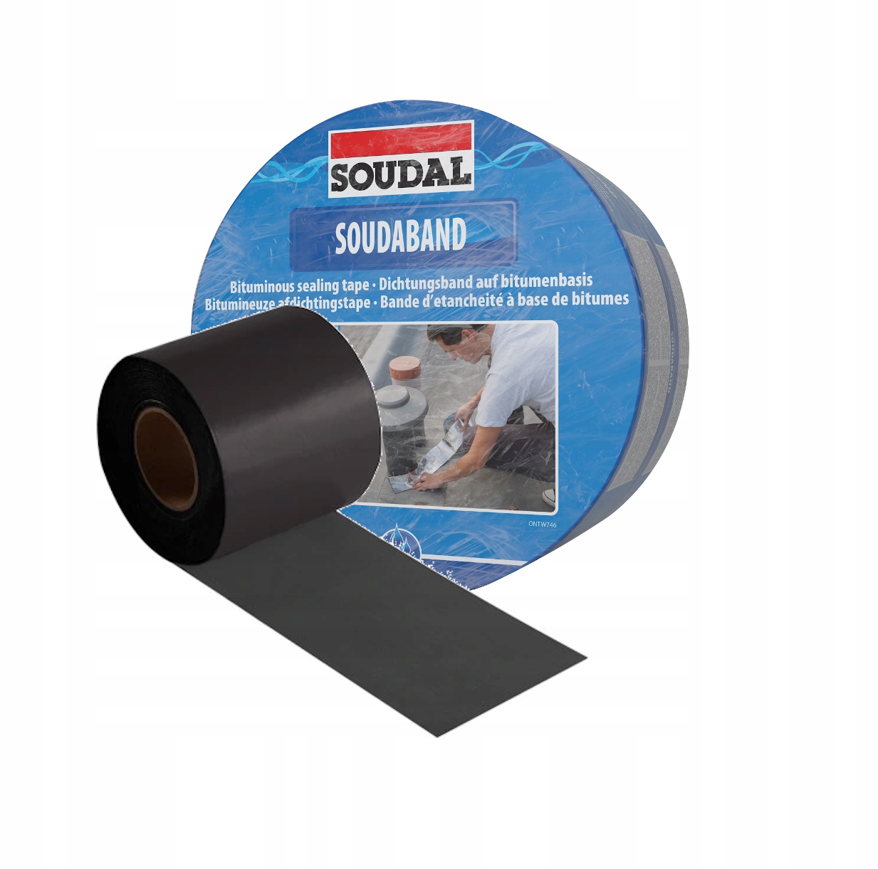 SOUDAL TAŚMA DEKARSKA BRĄZOWA BITUMICZNA USZCZELNIAJĄCA DACH 150MM 10M