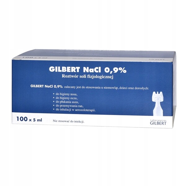 

Sól fizjologiczna Gilbert 0,9 NaCl amp. 5ml x 100