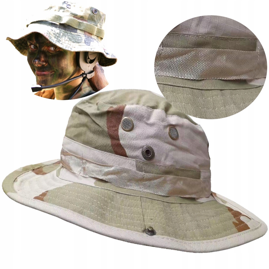 KAPELUSZ Z RONDEM PRZECIWSŁONECZNY WOJSKOWY BONNIE HAT PANTERA MILITARNY