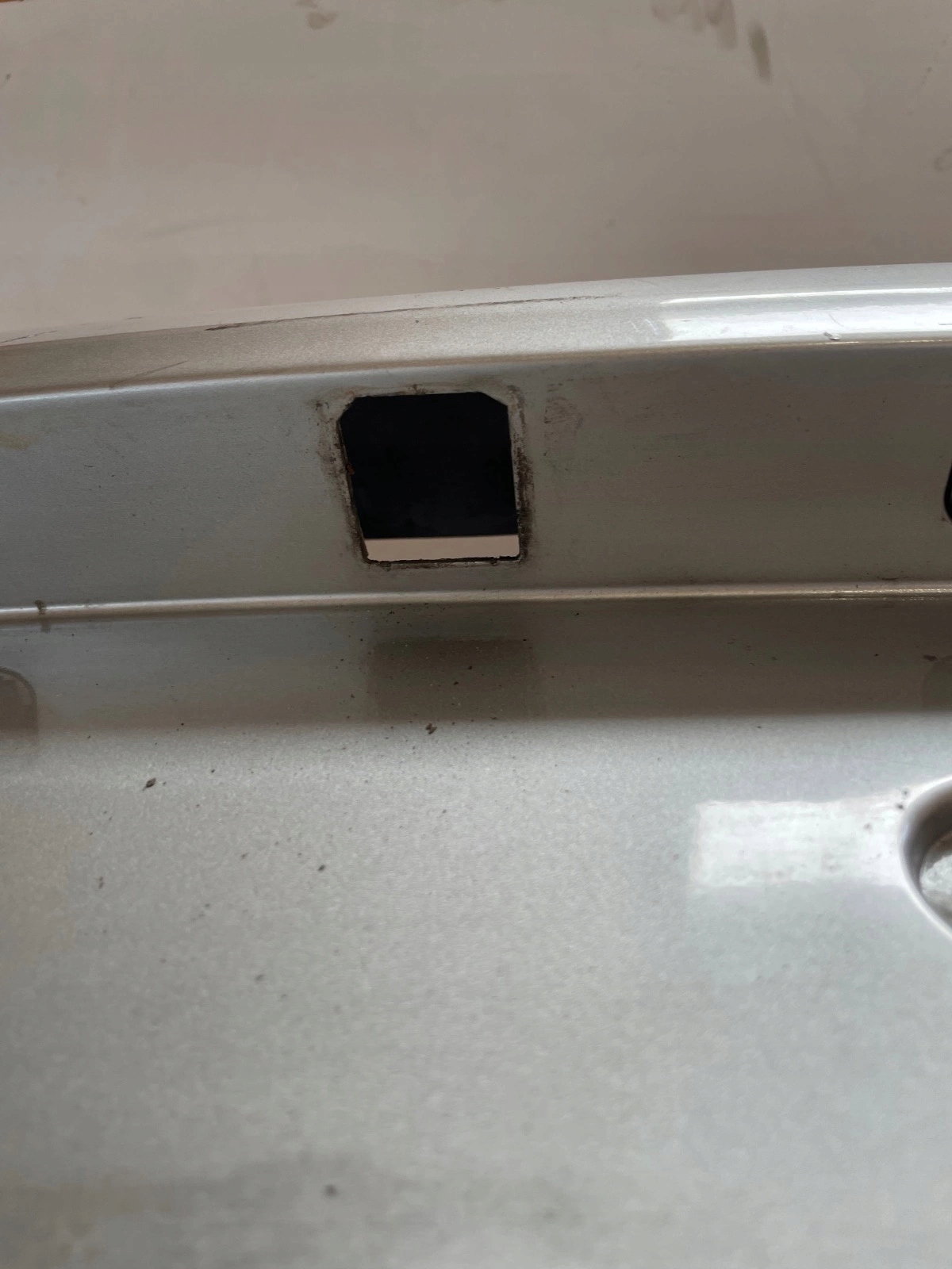 bumper rear part rear Opel Insignia B HB without PDC Srebrny