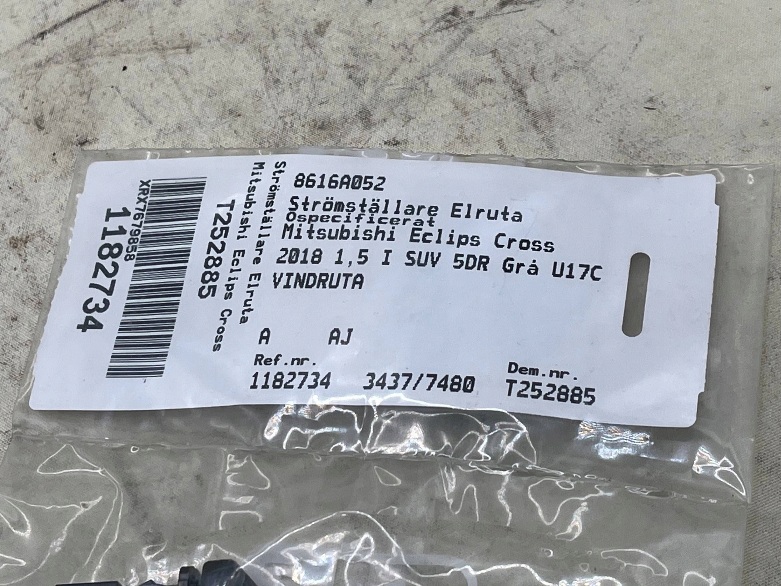 Mitsubishi Outlander button switch of the heating windows przedniej !J