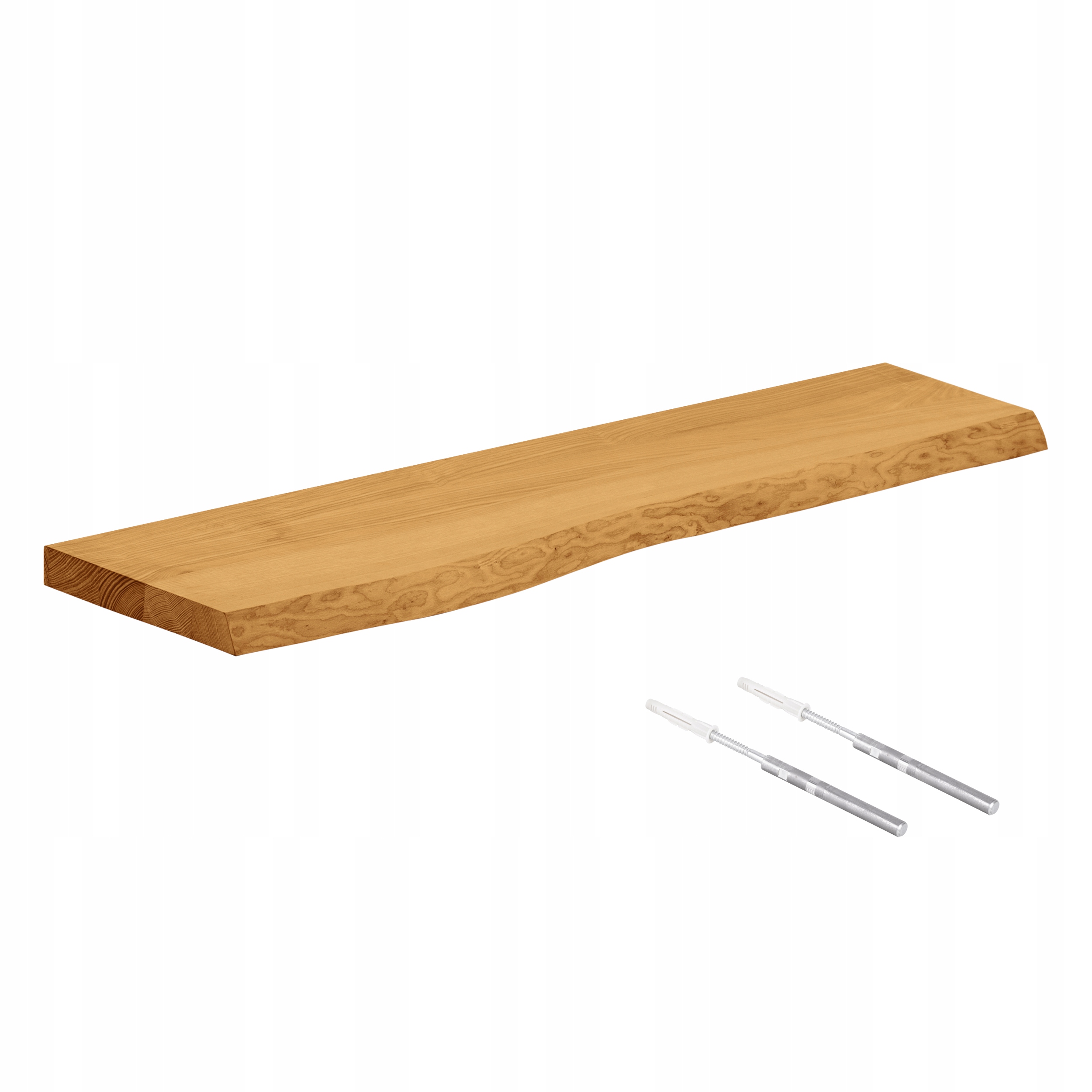 

Półka do salonu 90cm drewno ukryte mocowanie loft