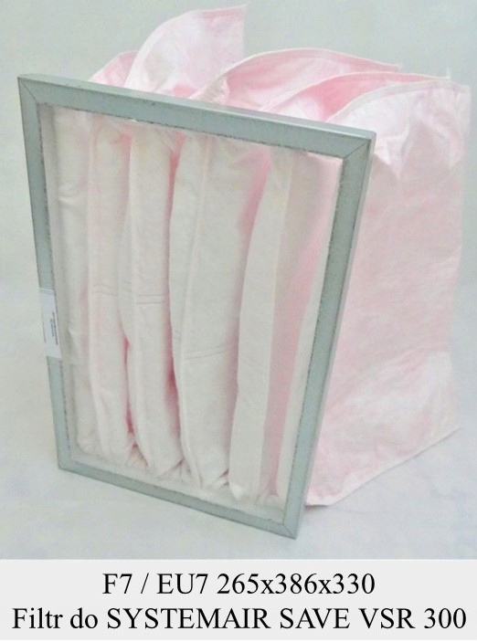 

Filtr EU7 do Systemair Vsr 300 (265x386x330)
