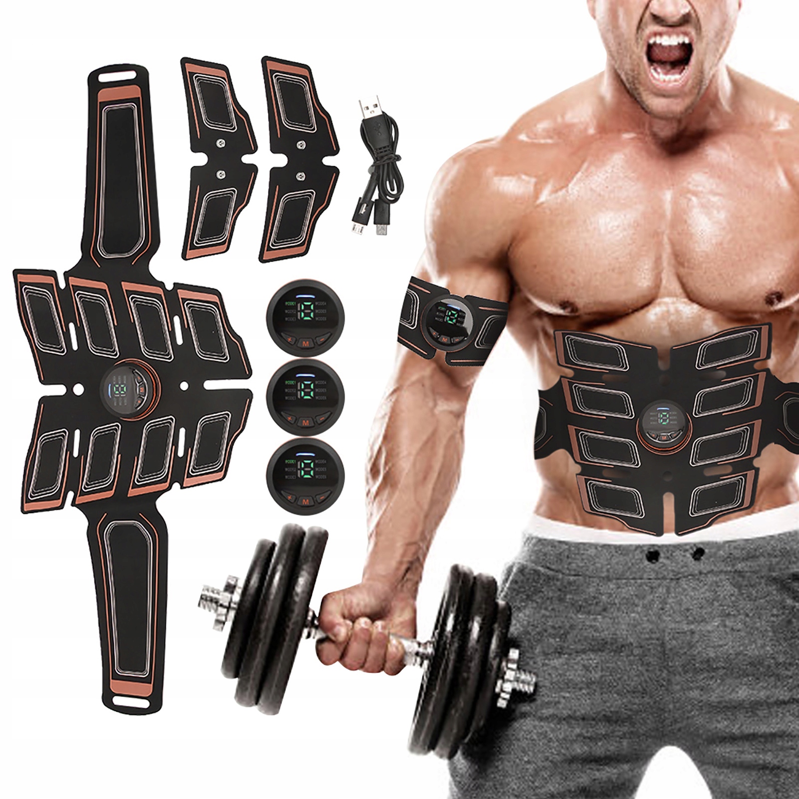 Elektrostymulator Stymulator Mięśni Brzucha Ems