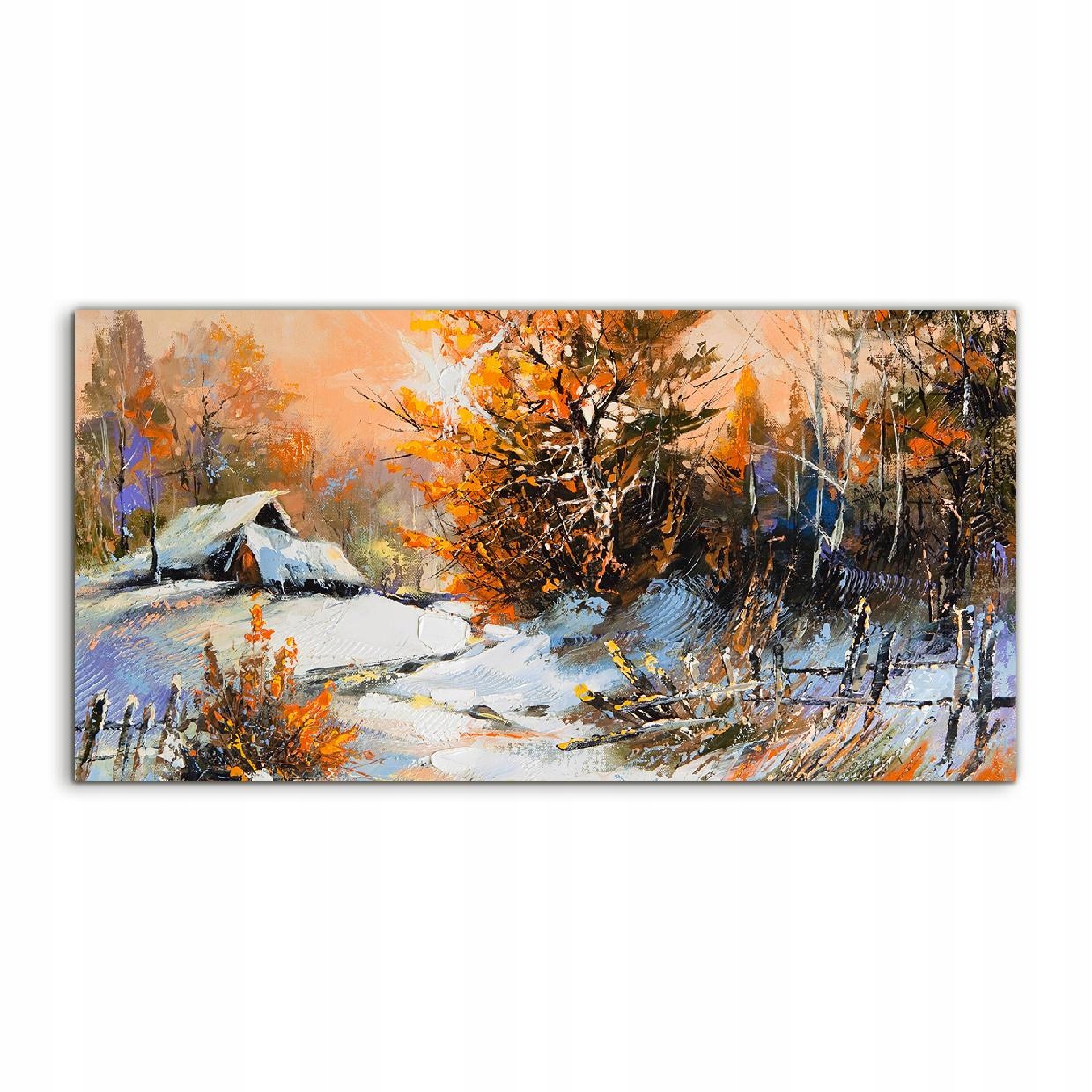 Fotoobraz 100x50 ako darček Zima Krajina Sneh