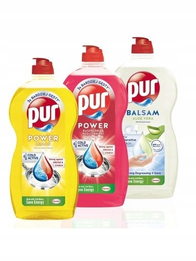 Levně 2x Pur Tekutý prostředek na mytí nádobí Mix 1,2L X3