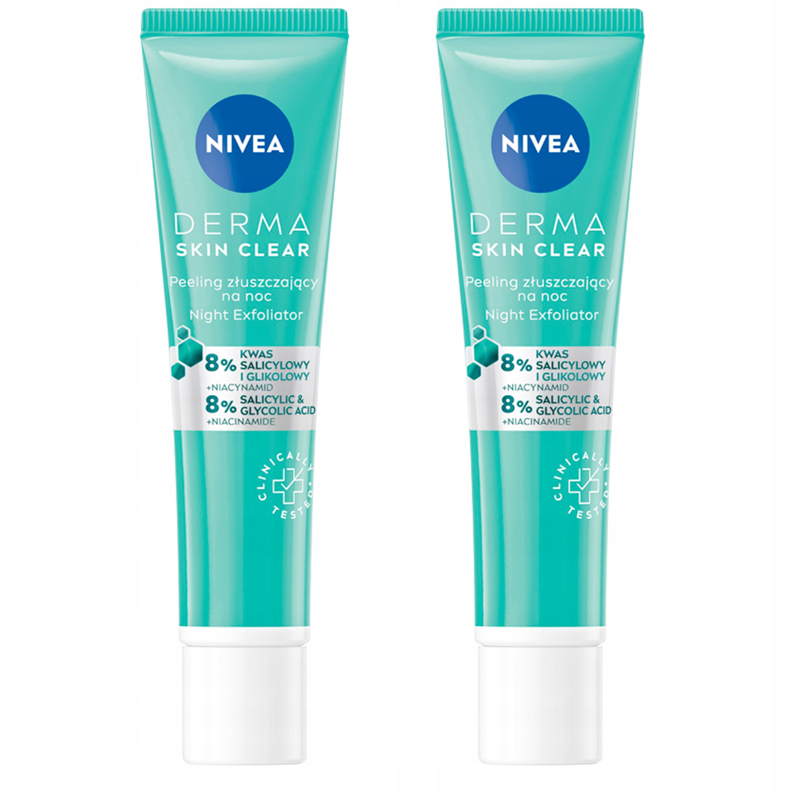 

Nivea Derma Skin Clear Peeling złuszczający 40ml*2