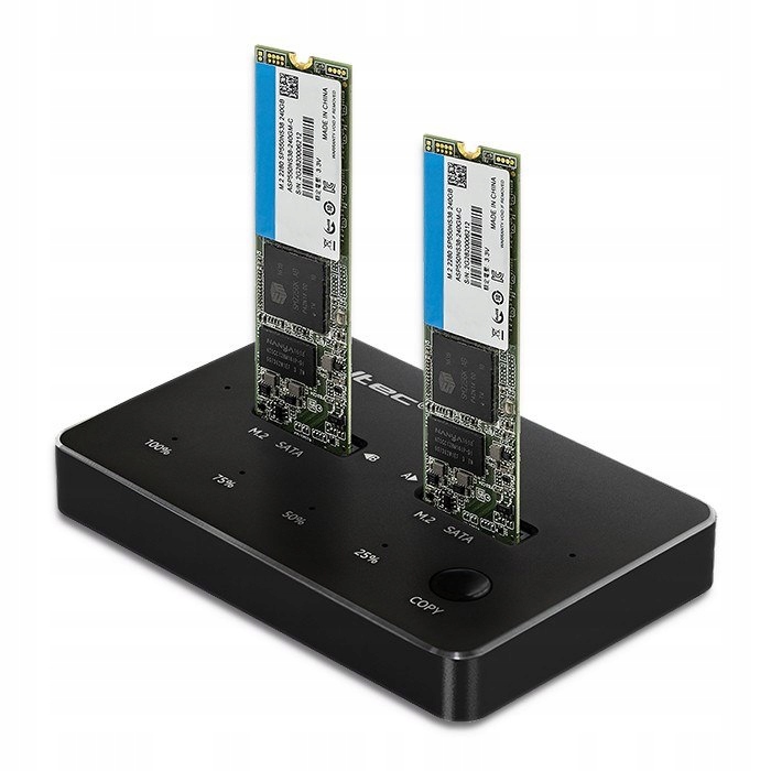 Qoltec Stacja Dokująca Dysków 2X Ssd M.2 Sata Ng