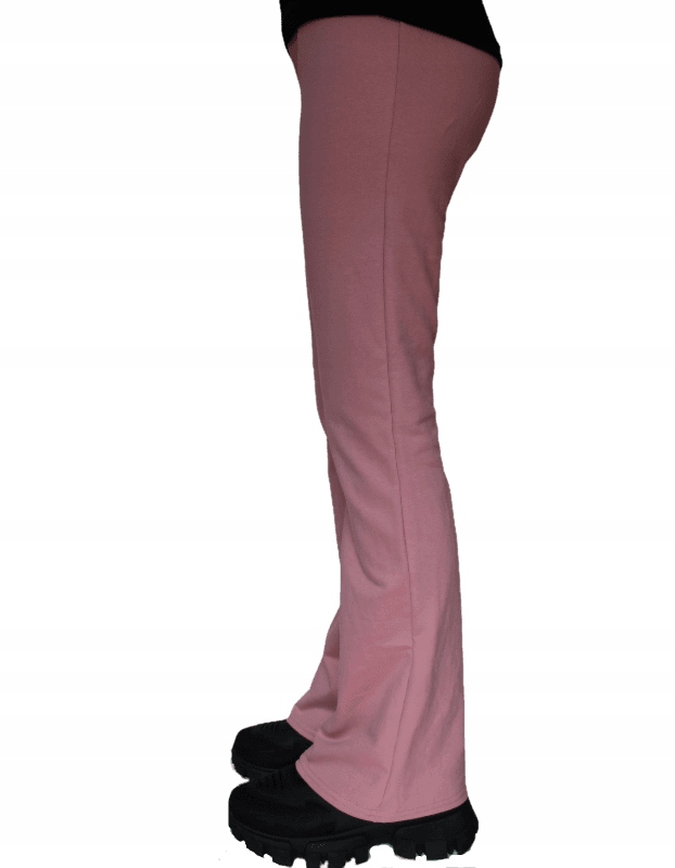 

Legginsy Flare Getry Dzwony Brudny Róż r.152