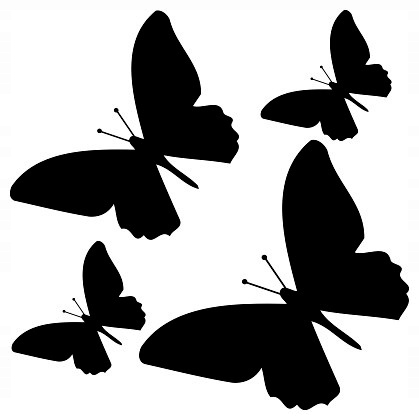 

Naklejki na ścianę Motyle motylki zestaw 10 szt.