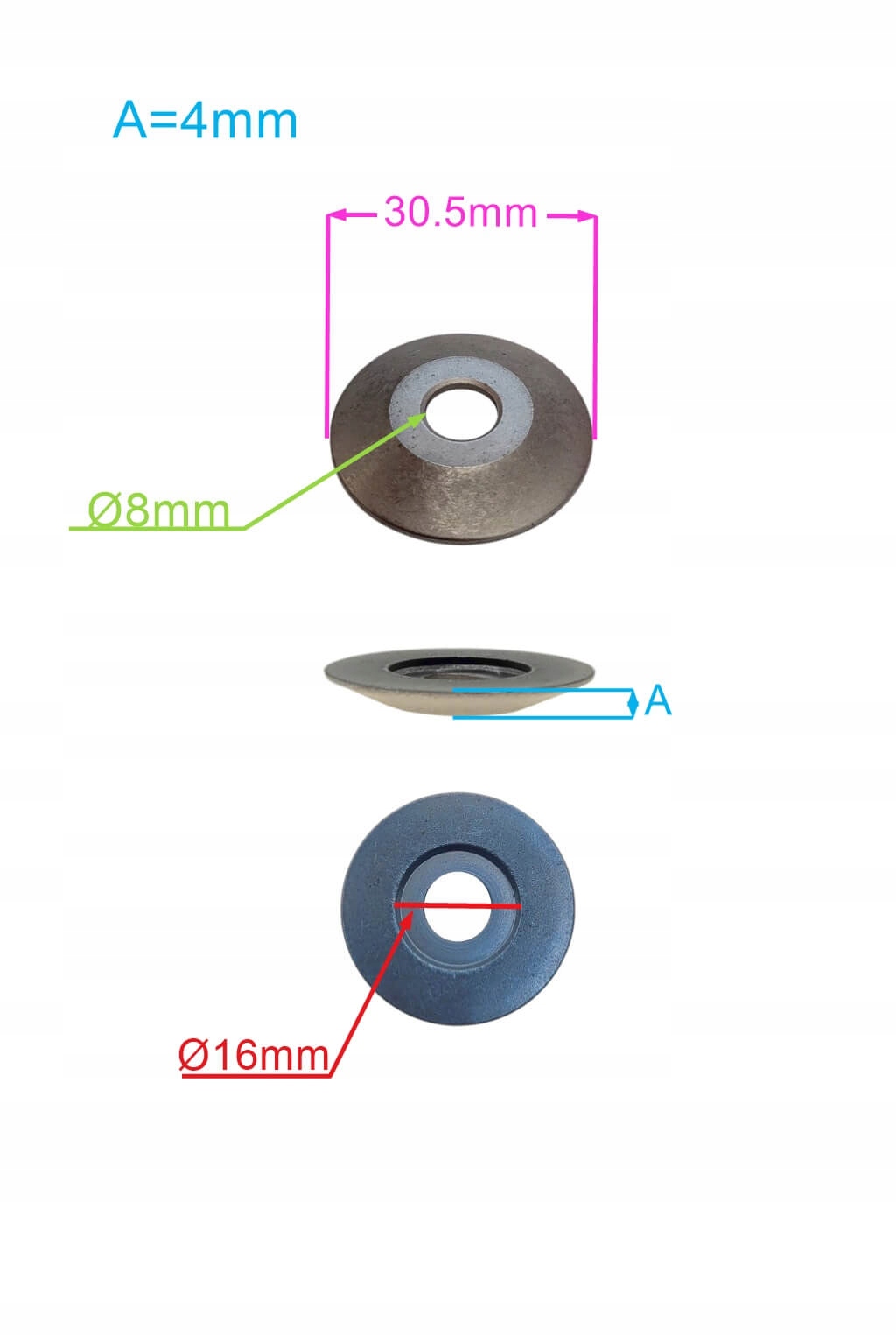 PODKŁADKA WAŁKA UKŁADU KIEROWNICZEGO TRAKTORKA KOSIARKI MTD 748-0389 Marka bez marki