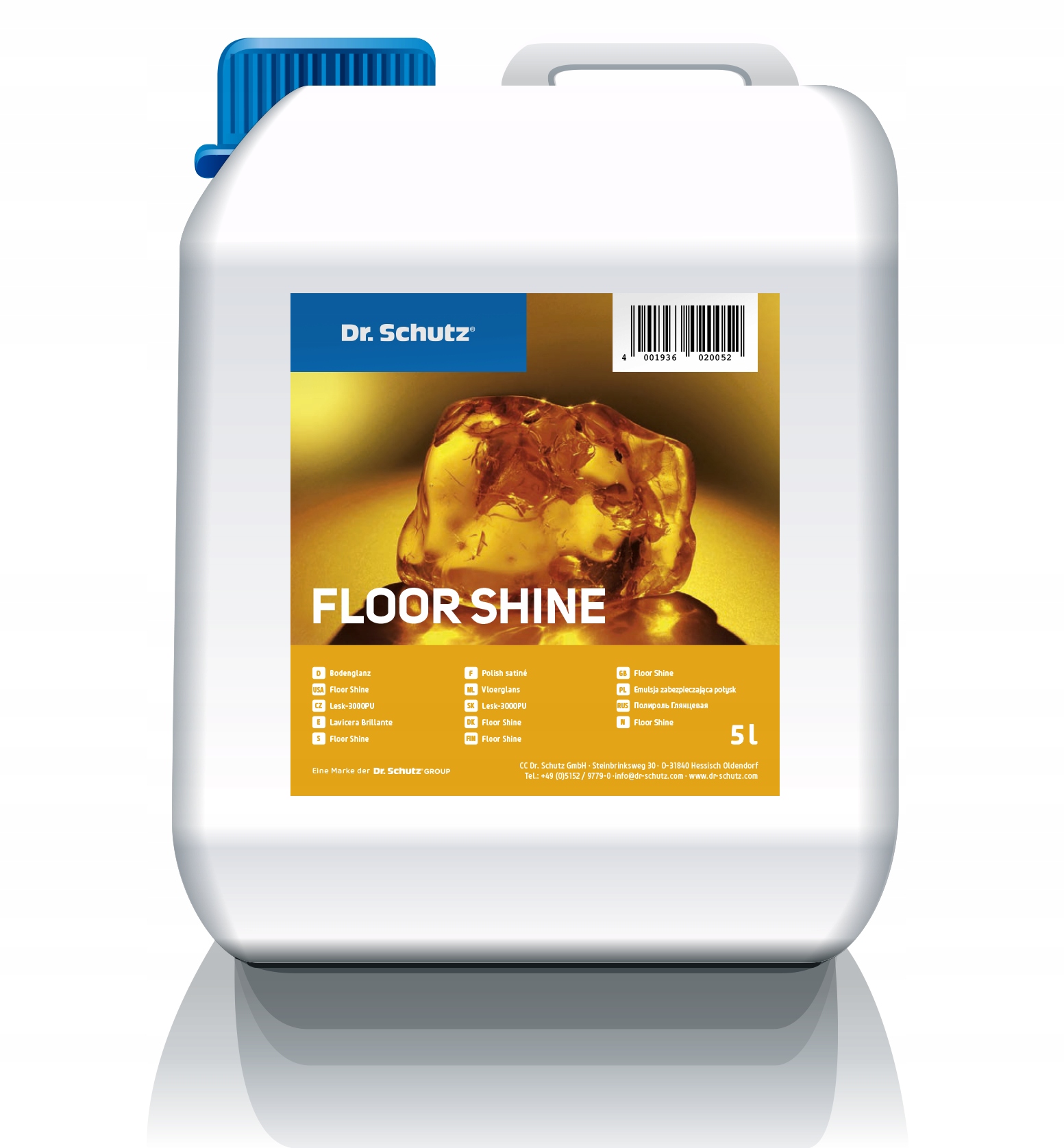 Levně Dr. Schutz Lesklá ochranná emulze 5 l pro Pvc vinylové podlahy