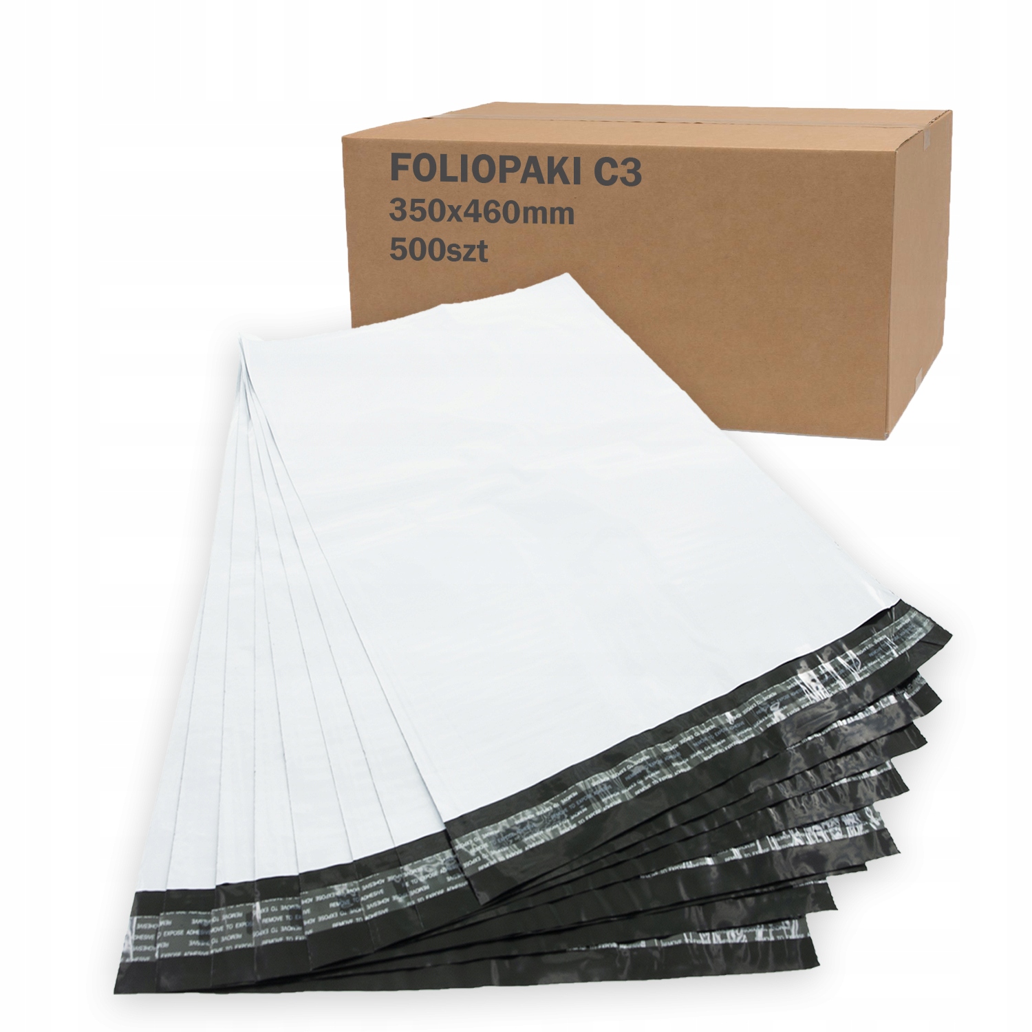 

Foliopaki K5 Koperty foliowe C3 350x460 mm 500szt