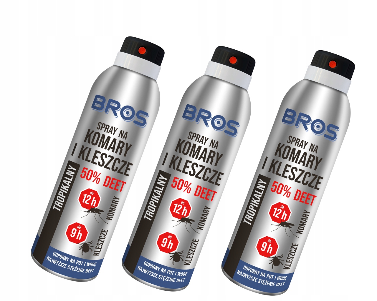 

Bros Spray na komary kleszcze 50% Deet 180ml