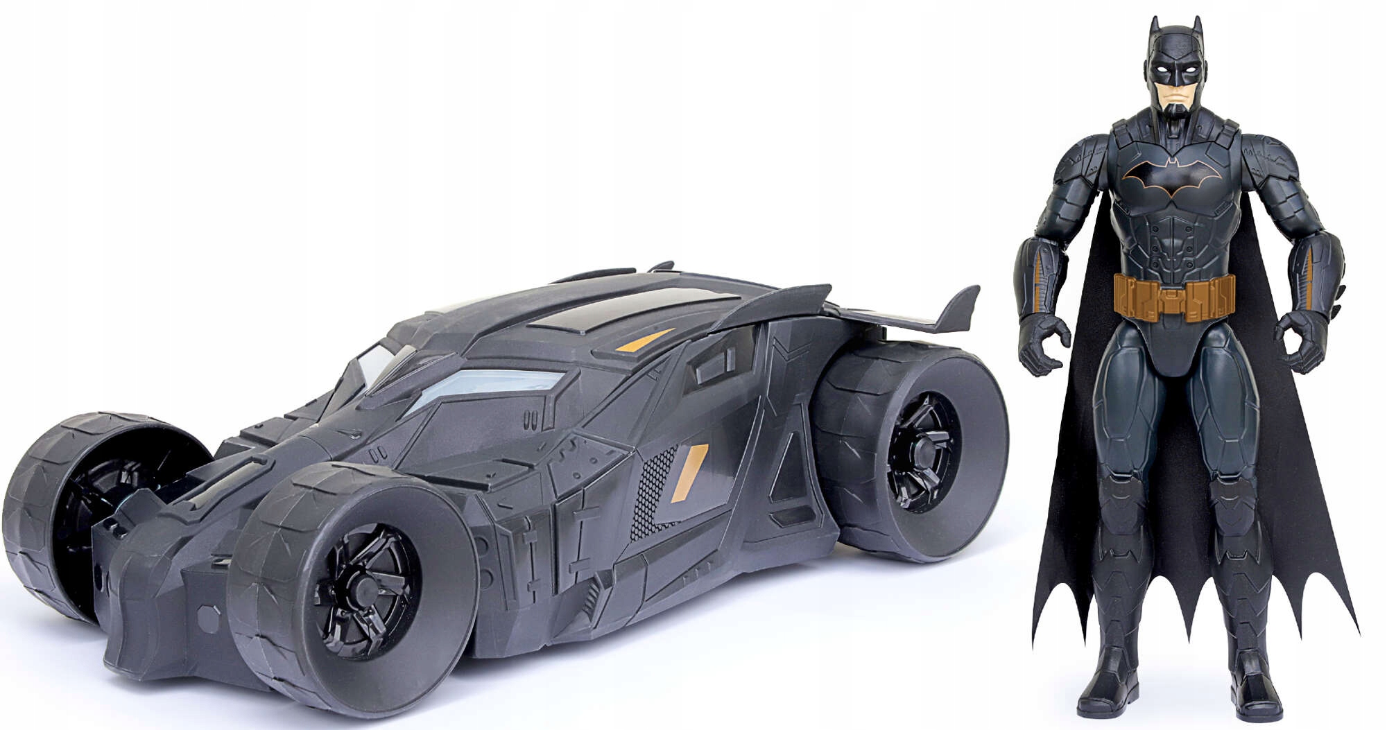 BATMAN POJAZD BATMOBIL MROCZNY RYCERZ FIGURKA RUCHOMA 30 CM DC COMICS Marka Spin Master
