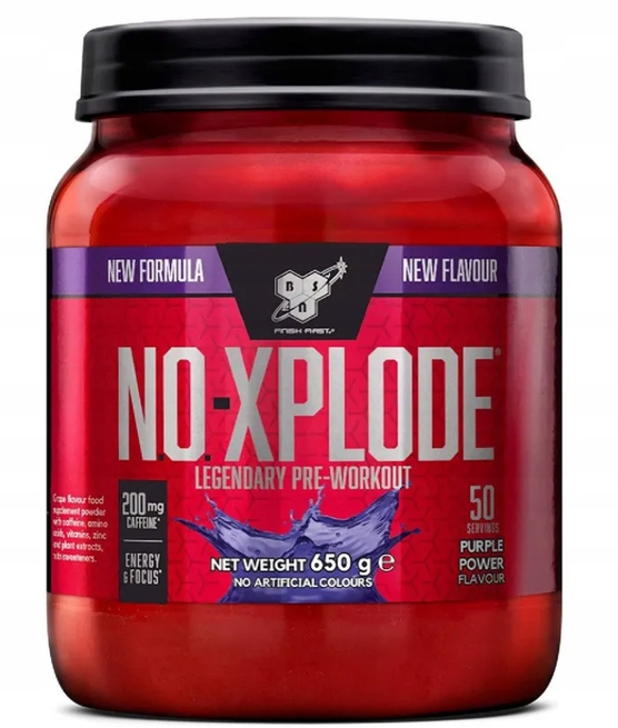 Bsn No-xplode 650g Předtréninková PŘED-Workout Pompa Purple power