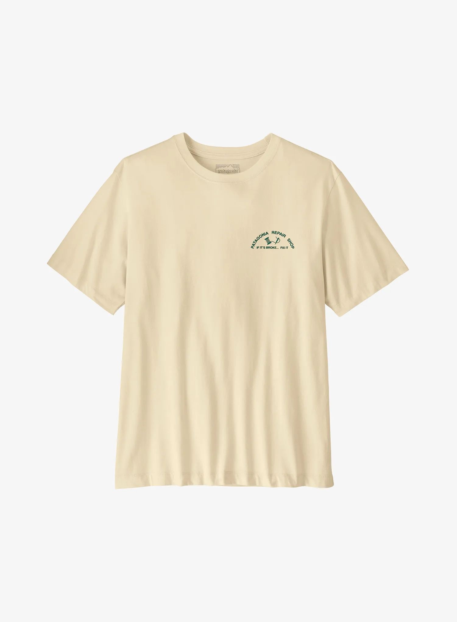 Tričko s potiskem Patagonia Repair Shop T-Shirt undyed natural S