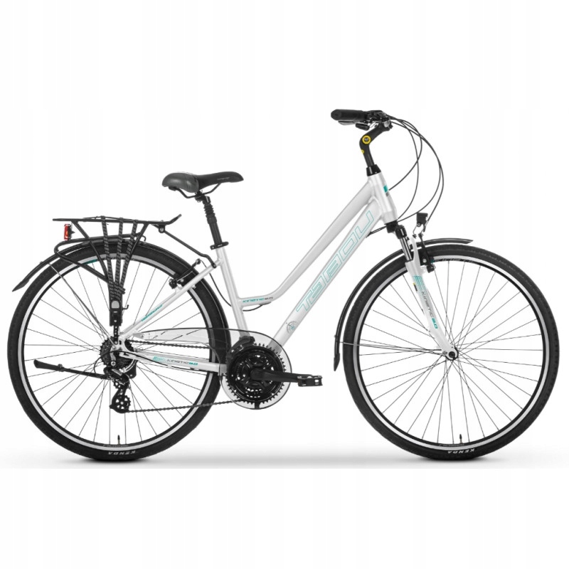Rower trekkingowy damski Tabou Kinetic 2.0 W 17 biały turkusowy