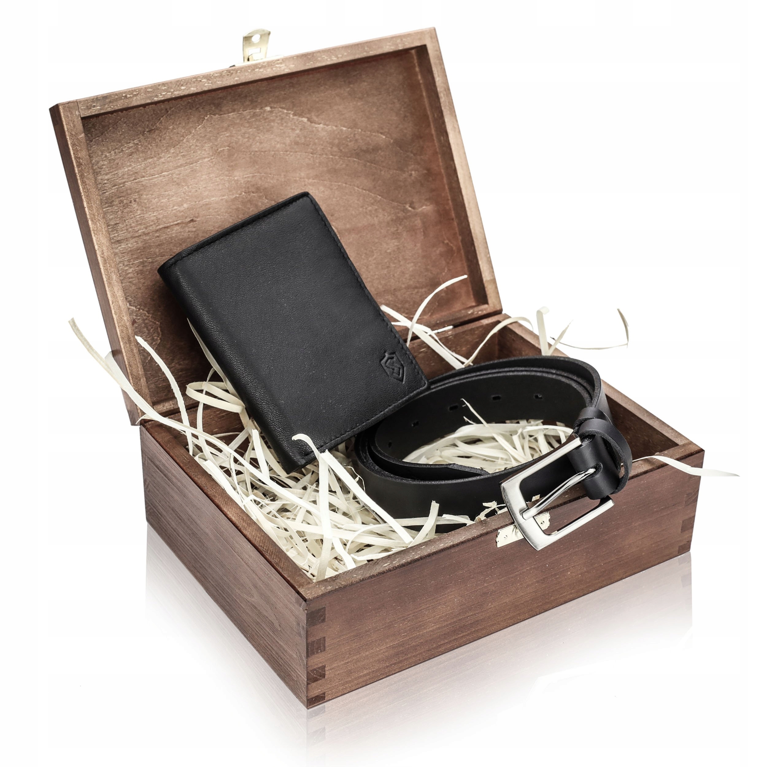 Pánská peněženka Kožený Opasek Stevens Dárková Sada Dárek k narozeninám