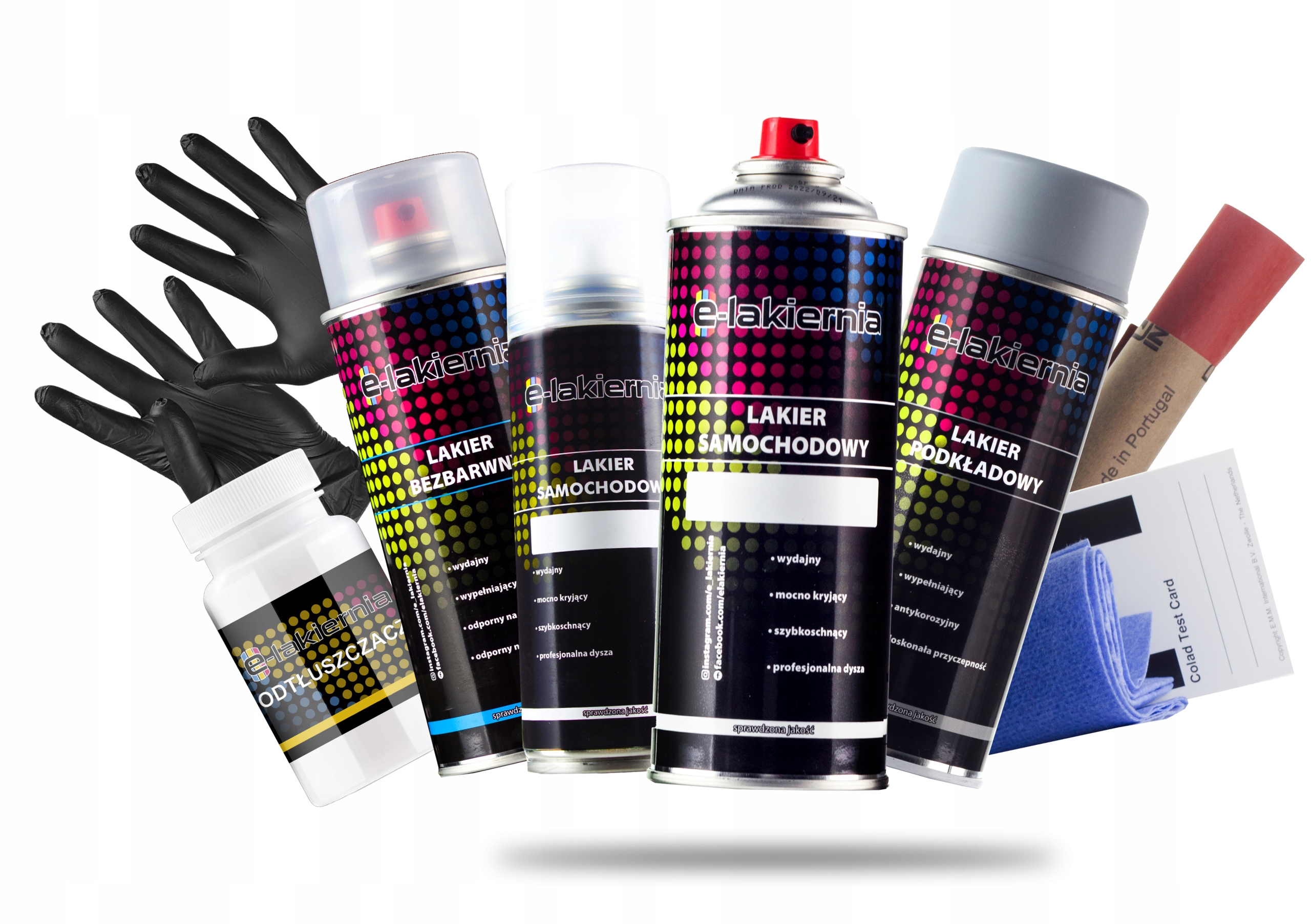 Lakier Samochodowy Spray Podkład Bezbarwny E-lakiernia Peugeot Kwe Kwed
