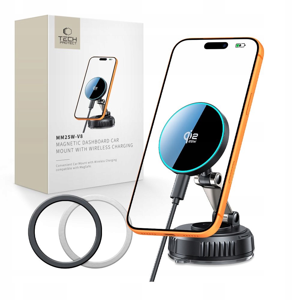 Automobilová Nabíječka Do Auta Magsafe 25W QI2.2 Pro Telefon