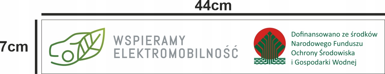 Naklejka na auto PROGRAM MÓJ ELEKTRYK 44x7cm Kod producenta MÓJ ELEKTRYK