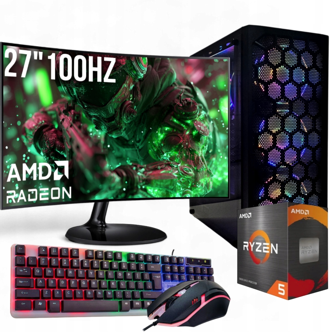 Herní Pc Ryzen 5 5500 Rx 580 8GB 16GB DDR4 512GB Wi-Fi WIN11