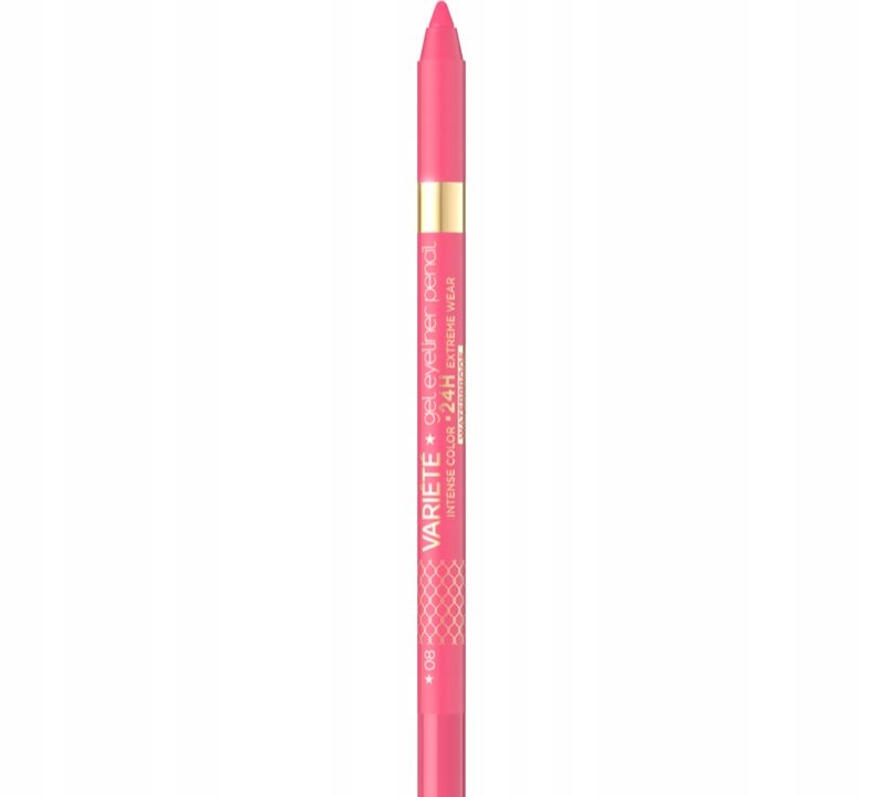 Eveline Variété Voděodolná gelová tužka na oči, č. 09 pink 1 ks