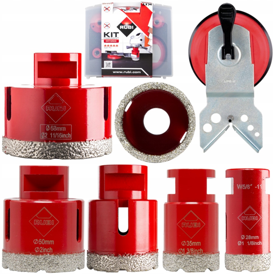 Rubi 06968 Drygres koronki do gresu M14 zestaw 5el