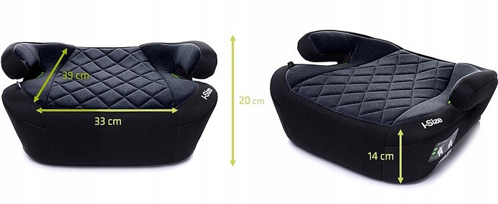 SIEDZISKO SAMOCHODOWE PODSTAWKA FOTELIK DO SAMOCHODU ISOFIX HI-FIX 4BABY Wysokość produktu 20 cm