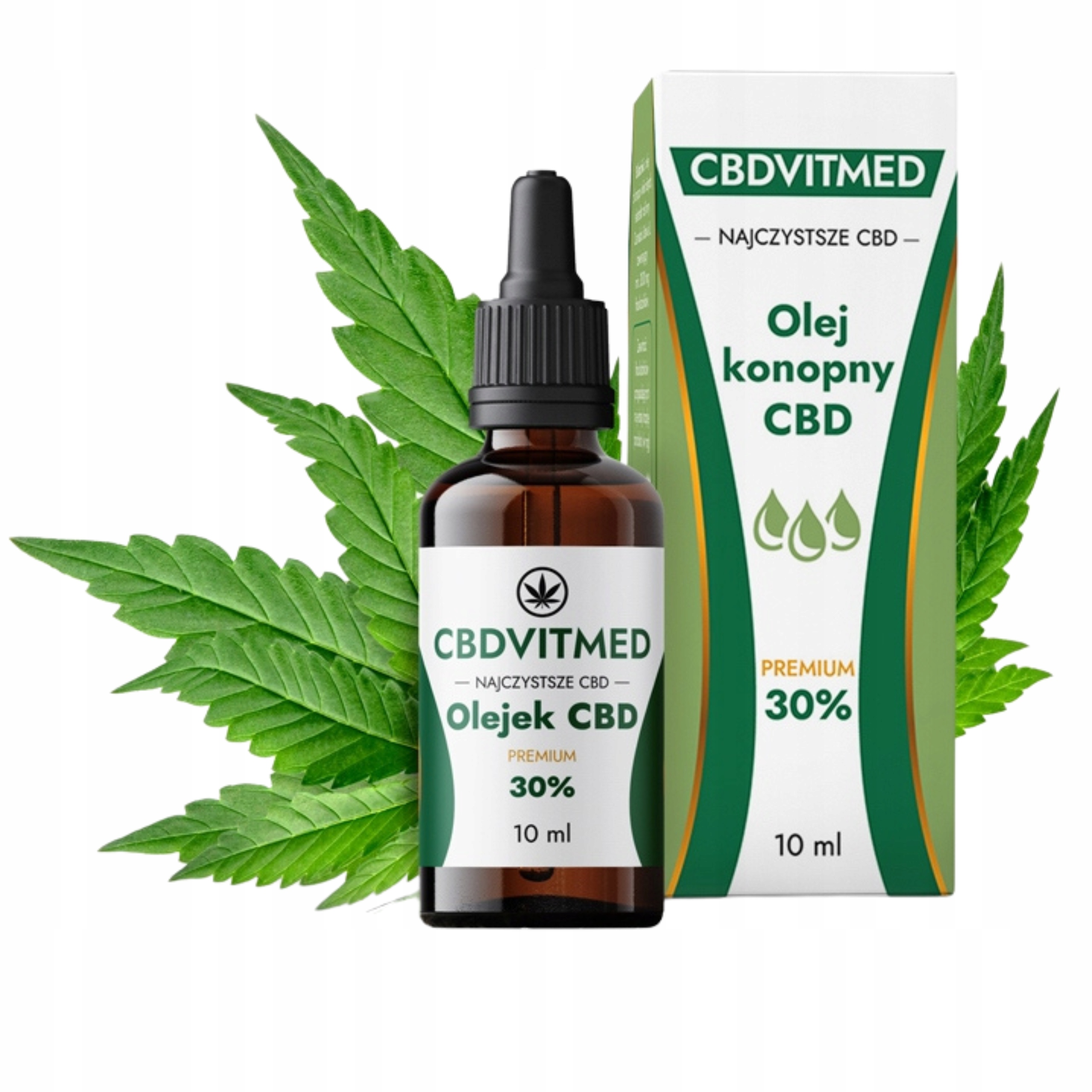 

Olejek Konopny Cbd 30 Pro Certyfikat 10ml Premium