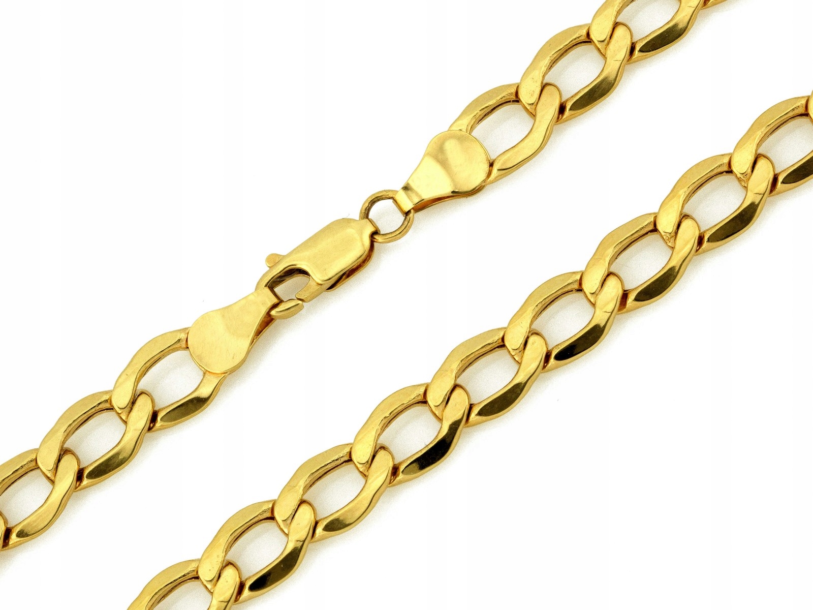 Dámský zlatý řetízek 585, silný pancíř, velikost 55, moderní, efektní, 14 kt