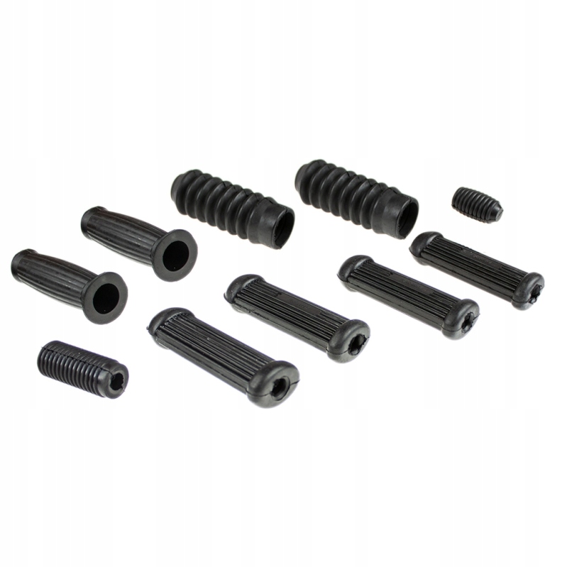 Gumy podnóżków, manetki, gumy lag, dźwigni startera i biegów Romet Ogar 205