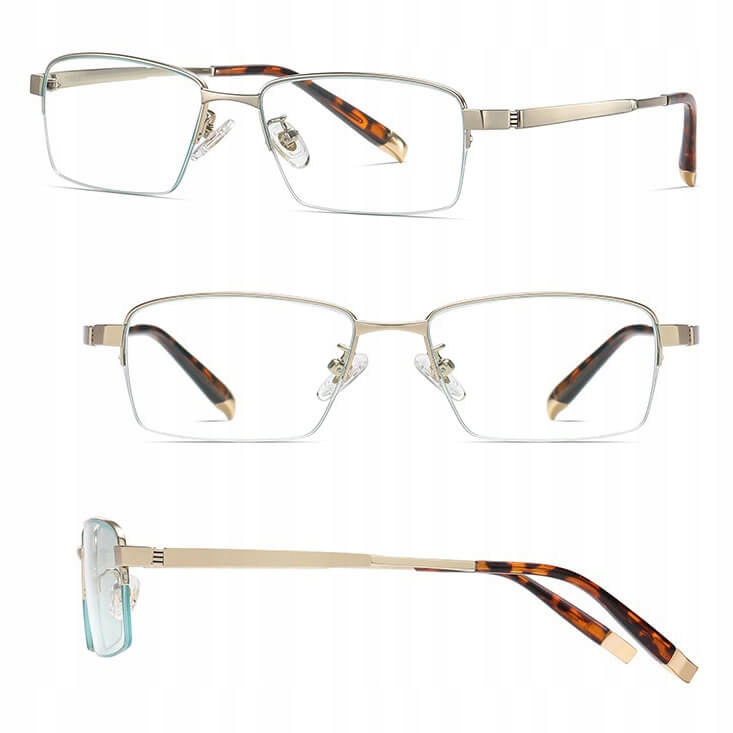 Ultralehké brýle Bez Dioptrií Titanové Blue Light pro počítač Pánské obroučky