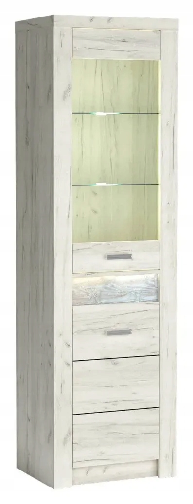 Witryna do salonuINDIANAPOLIS I-4 kraft biały Marka Jarstol