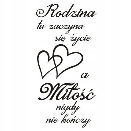 Napis na ścianę naklejka Rodzina... 248