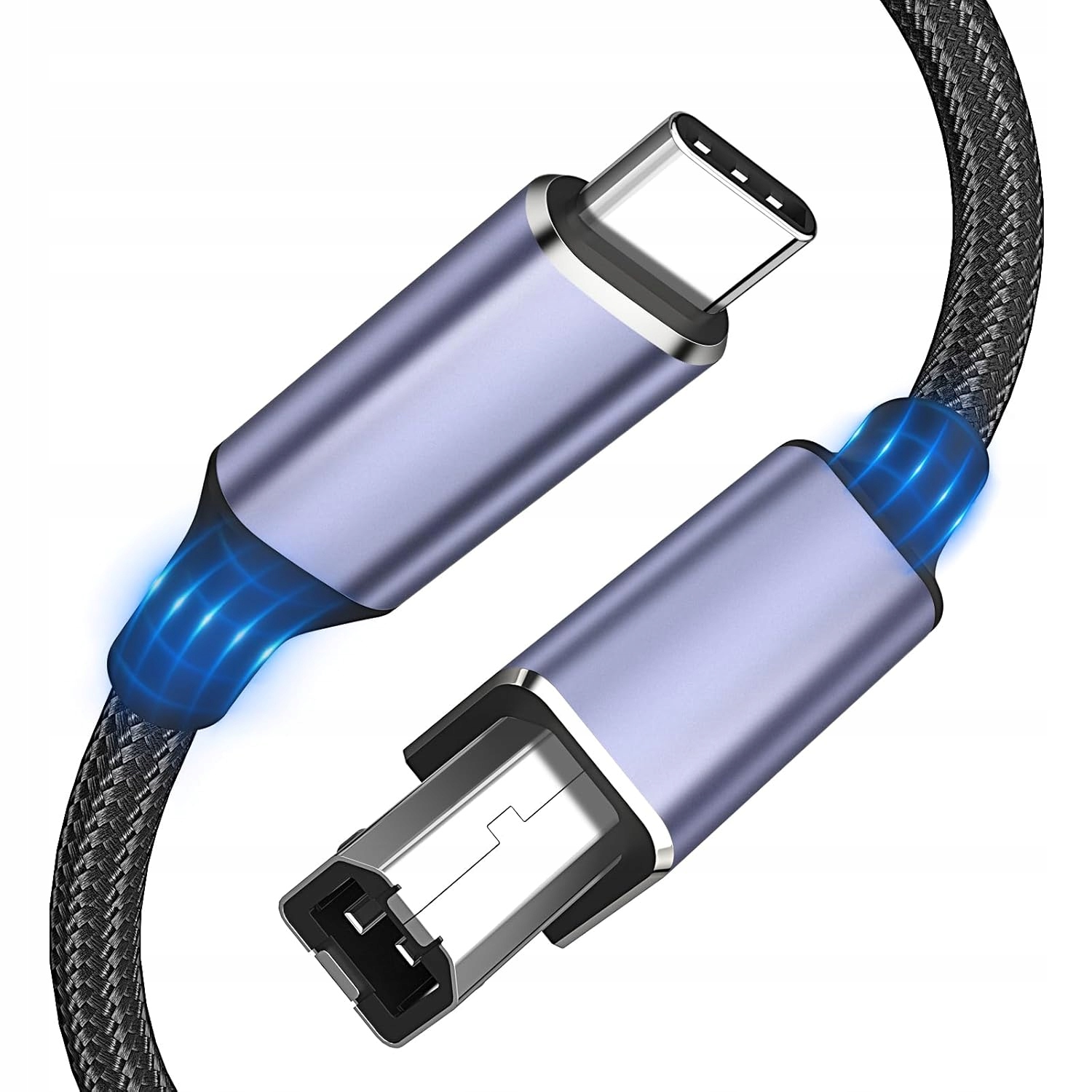 Kabel do drukarki USB B na USB C do klawiatury MIDI Kontroler DJ 2M