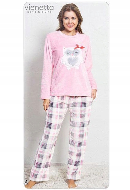 VIENETTA Piżama Puszysta SÓWECZKA DŁ. R: M Marka Vienetta