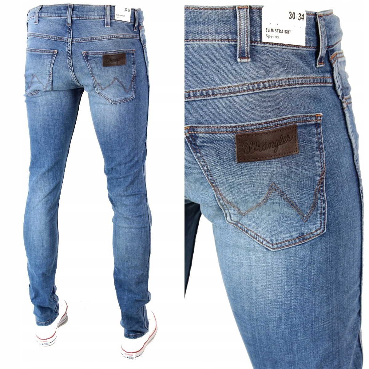 

Wrangler Spencer Slim Jeansy Proste Reg._ W29 L34